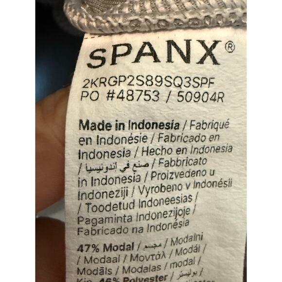 SPANX AirEssentials® Striped Track Jacket gray size small - Picture 9 of 14